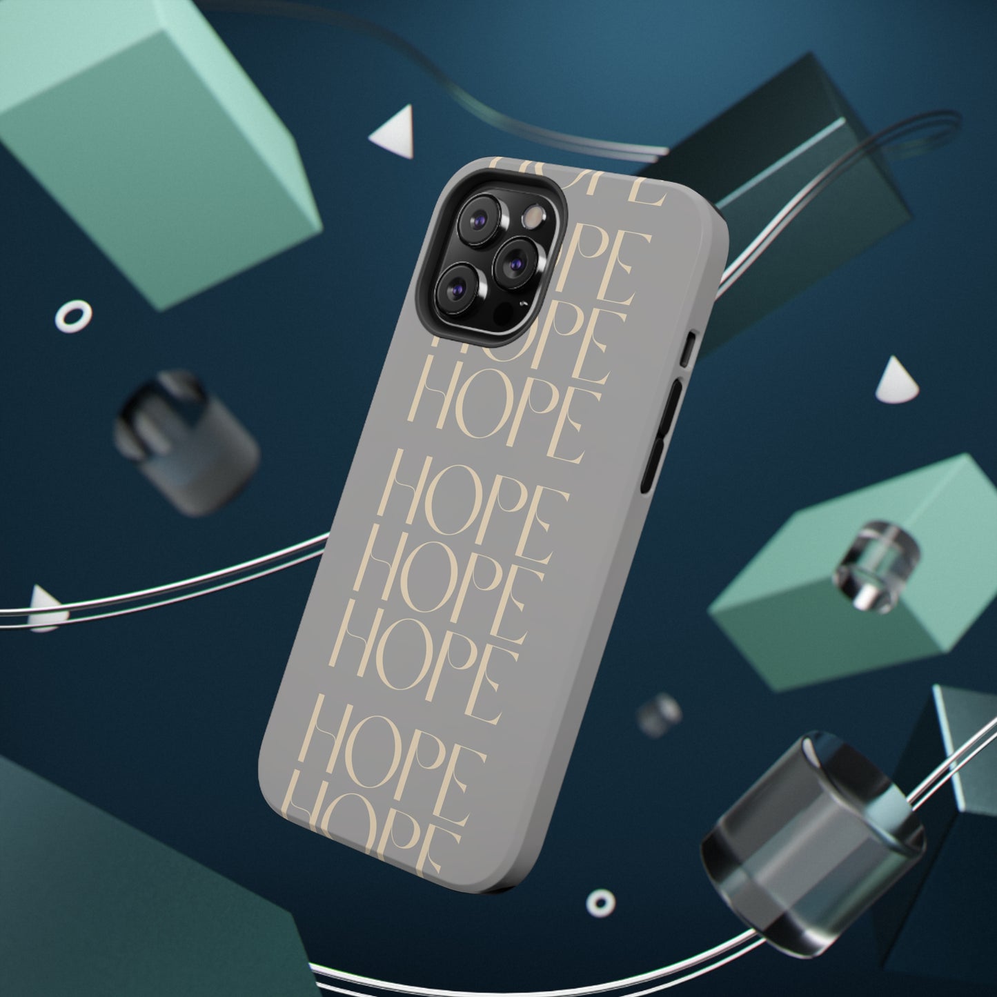 Light Gray Message of HOPE Impact-Resistant Cases
