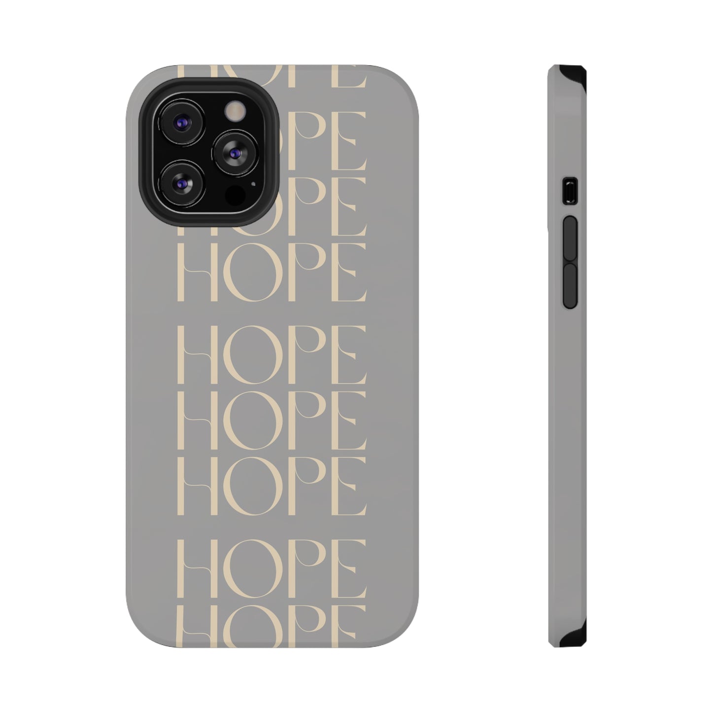 Light Gray Message of HOPE Impact-Resistant Cases