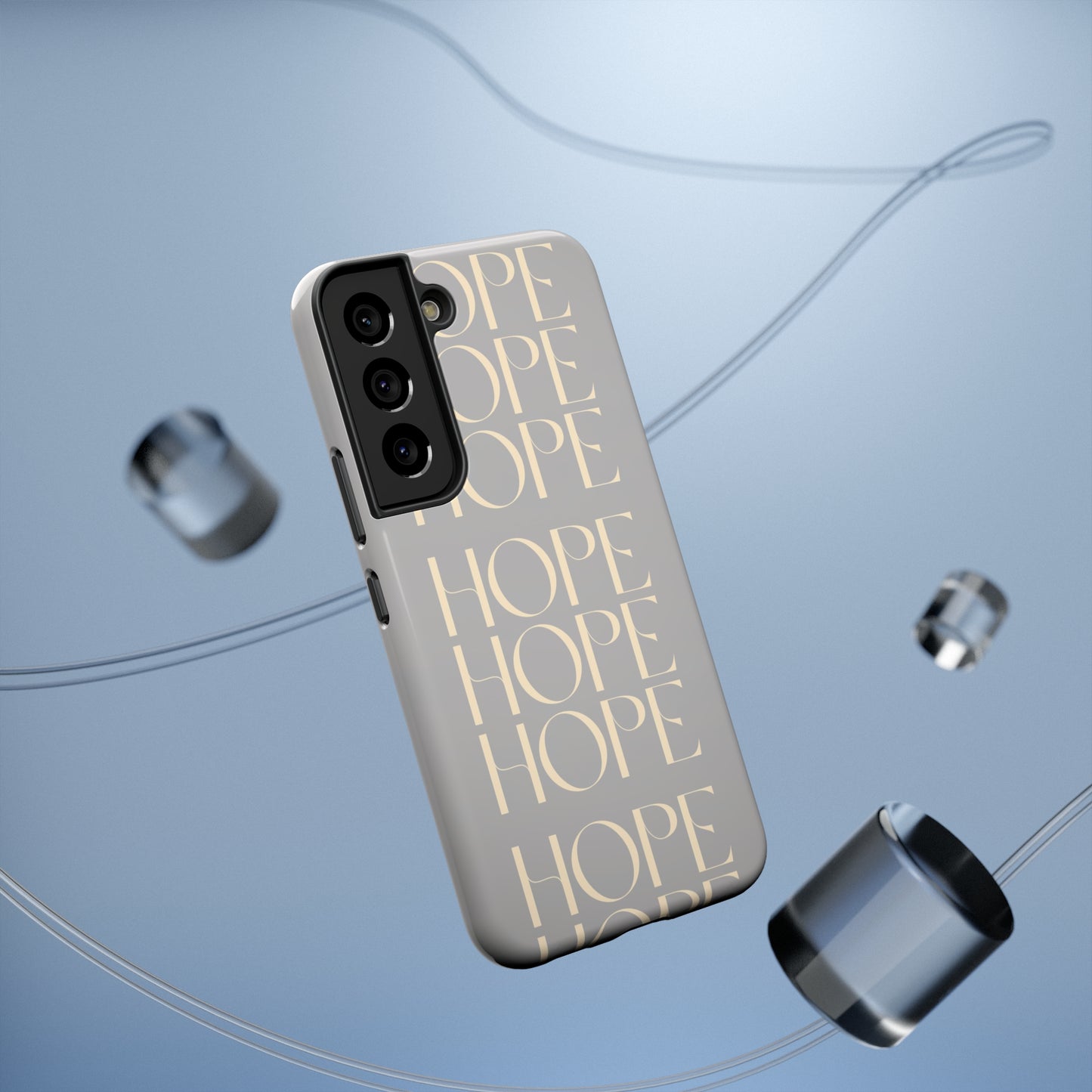 Light Gray Message of HOPE Impact-Resistant Cases