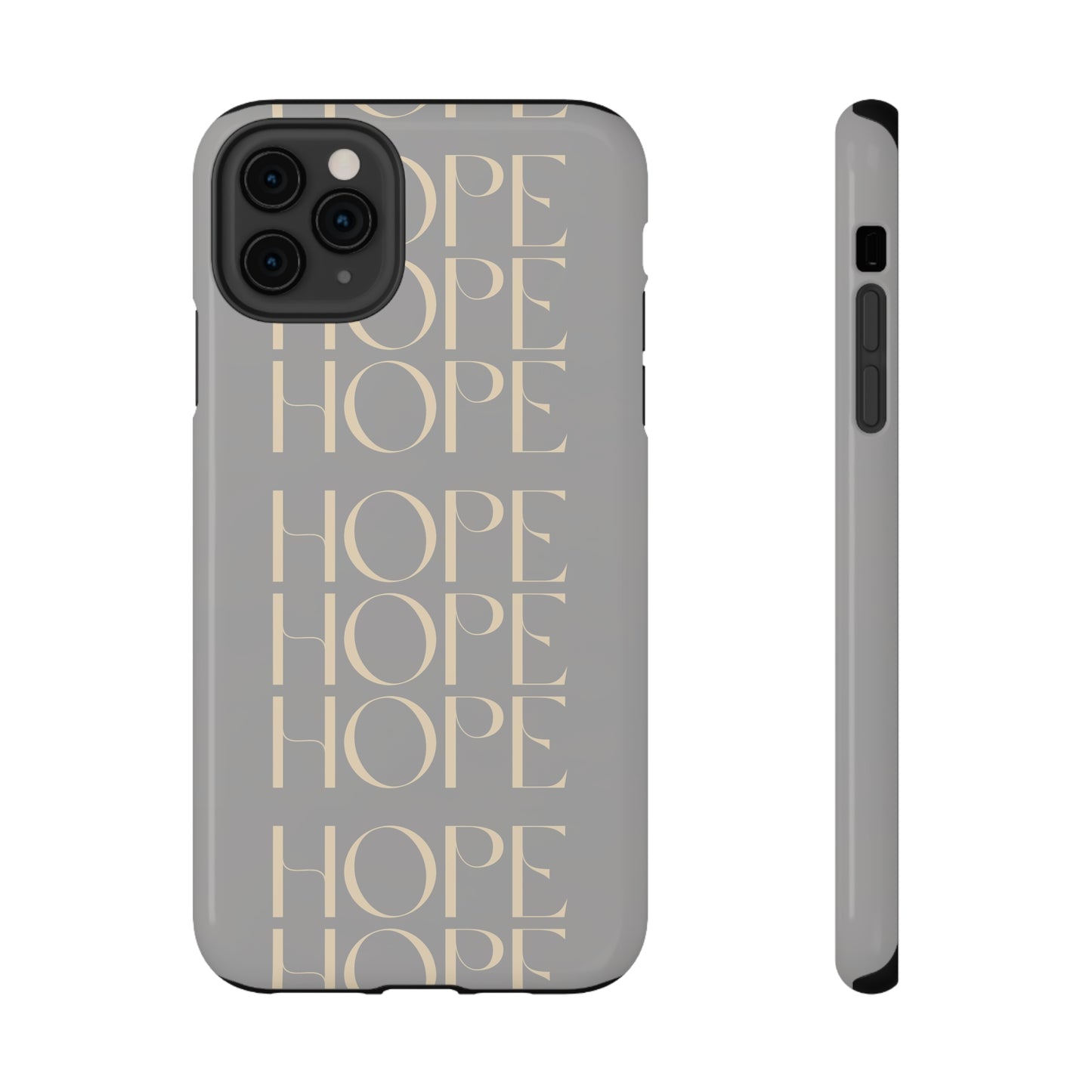 Light Gray Message of HOPE Impact-Resistant Cases
