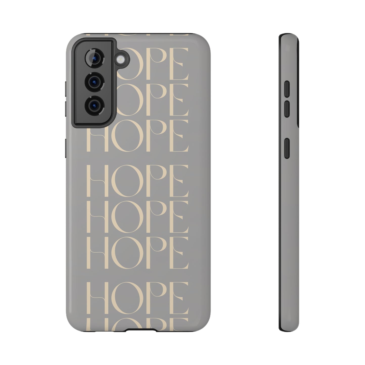 Light Gray Message of HOPE Impact-Resistant Cases