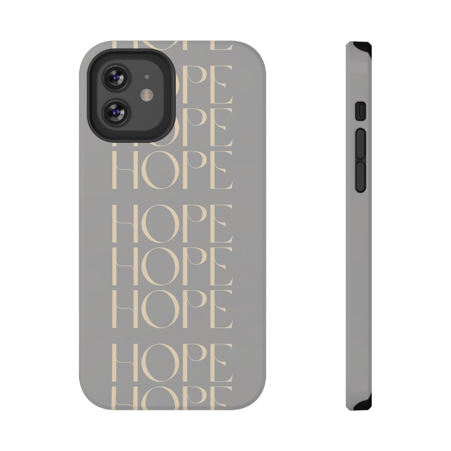 Light Gray Message of HOPE Impact-Resistant Cases