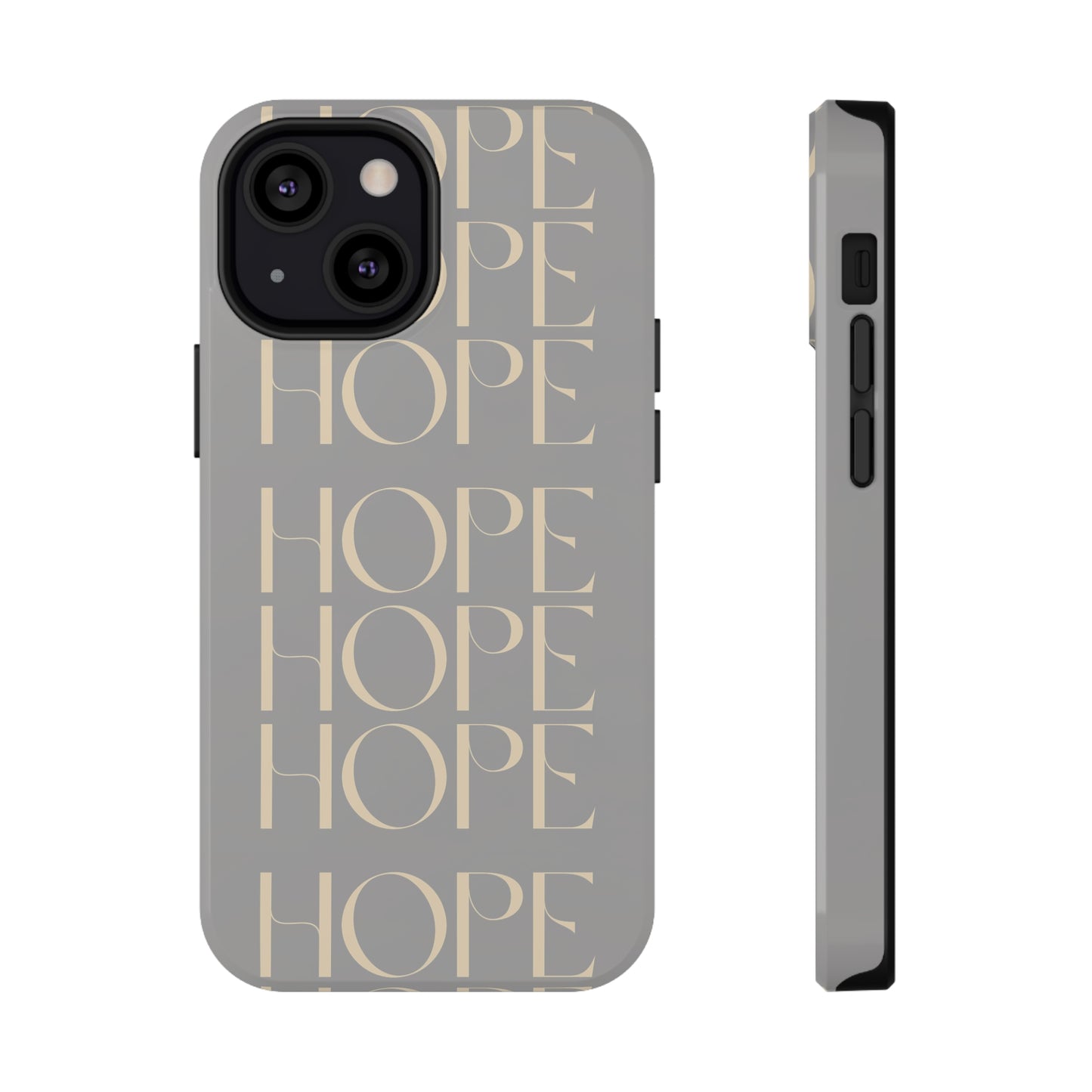 Light Gray Message of HOPE Impact-Resistant Cases
