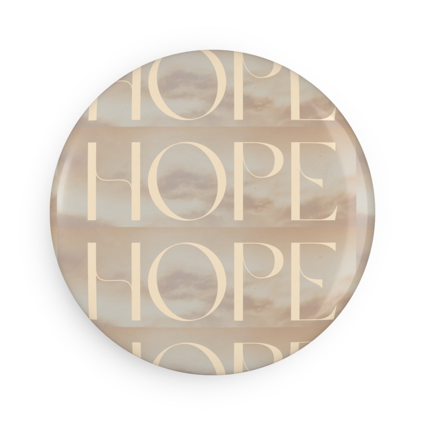 Hope (2)- Button Magnet, Round (1 & 10 pcs)
