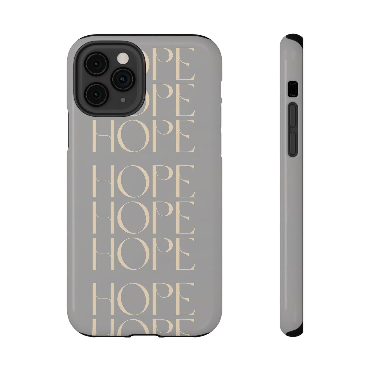 Light Gray Message of HOPE Impact-Resistant Cases