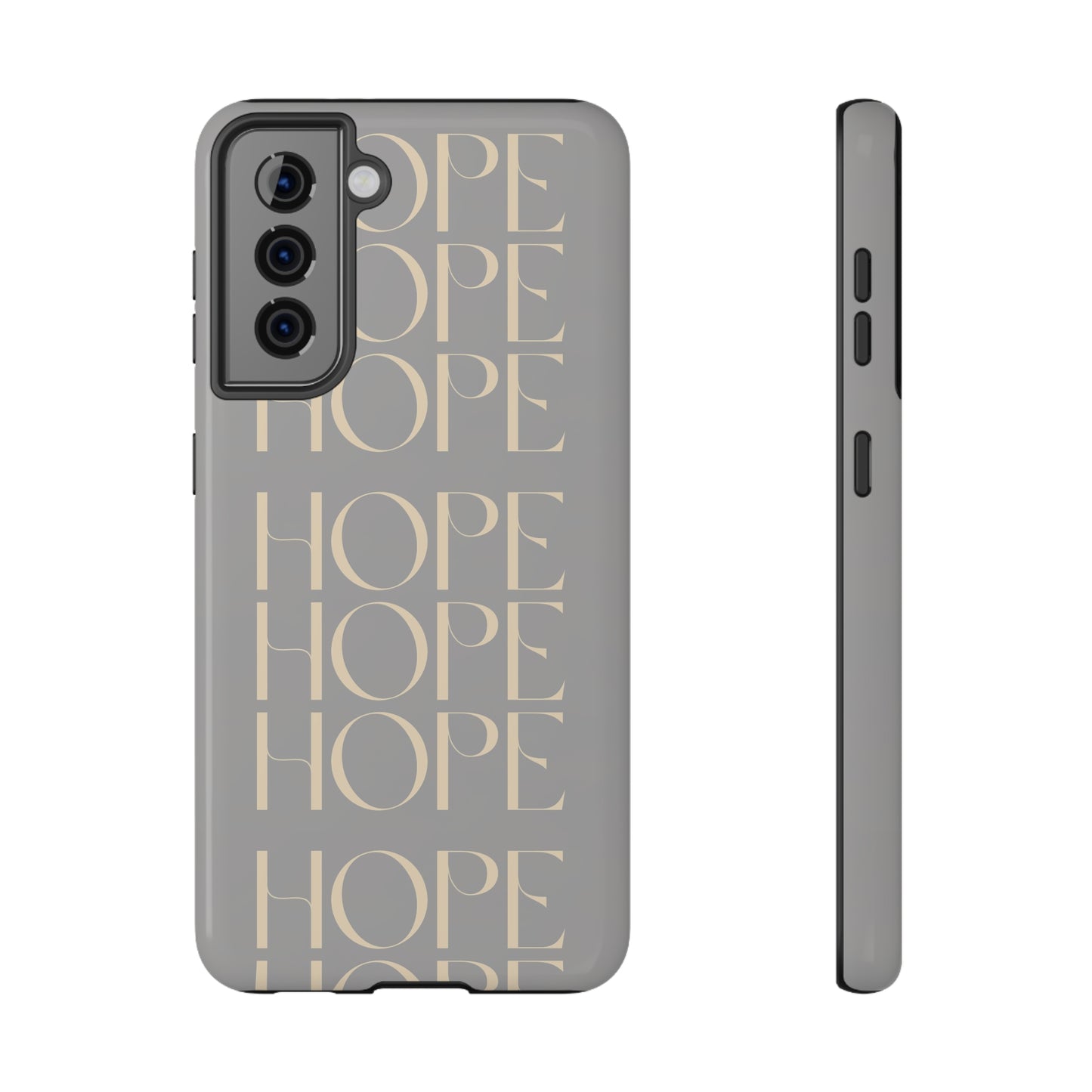 Light Gray Message of HOPE Impact-Resistant Cases