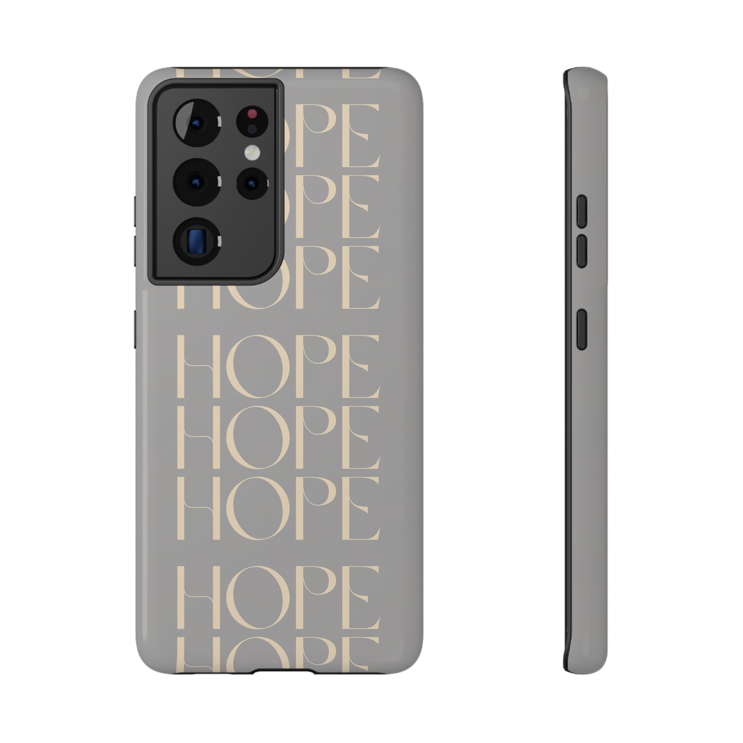 Light Gray Message of HOPE Impact-Resistant Cases