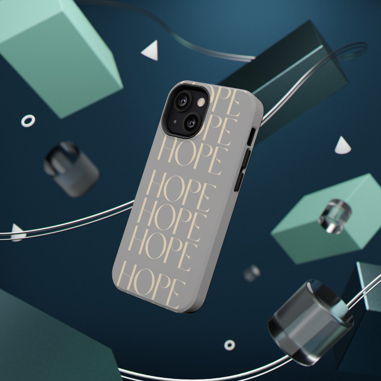 Light Gray Message of HOPE Impact-Resistant Cases