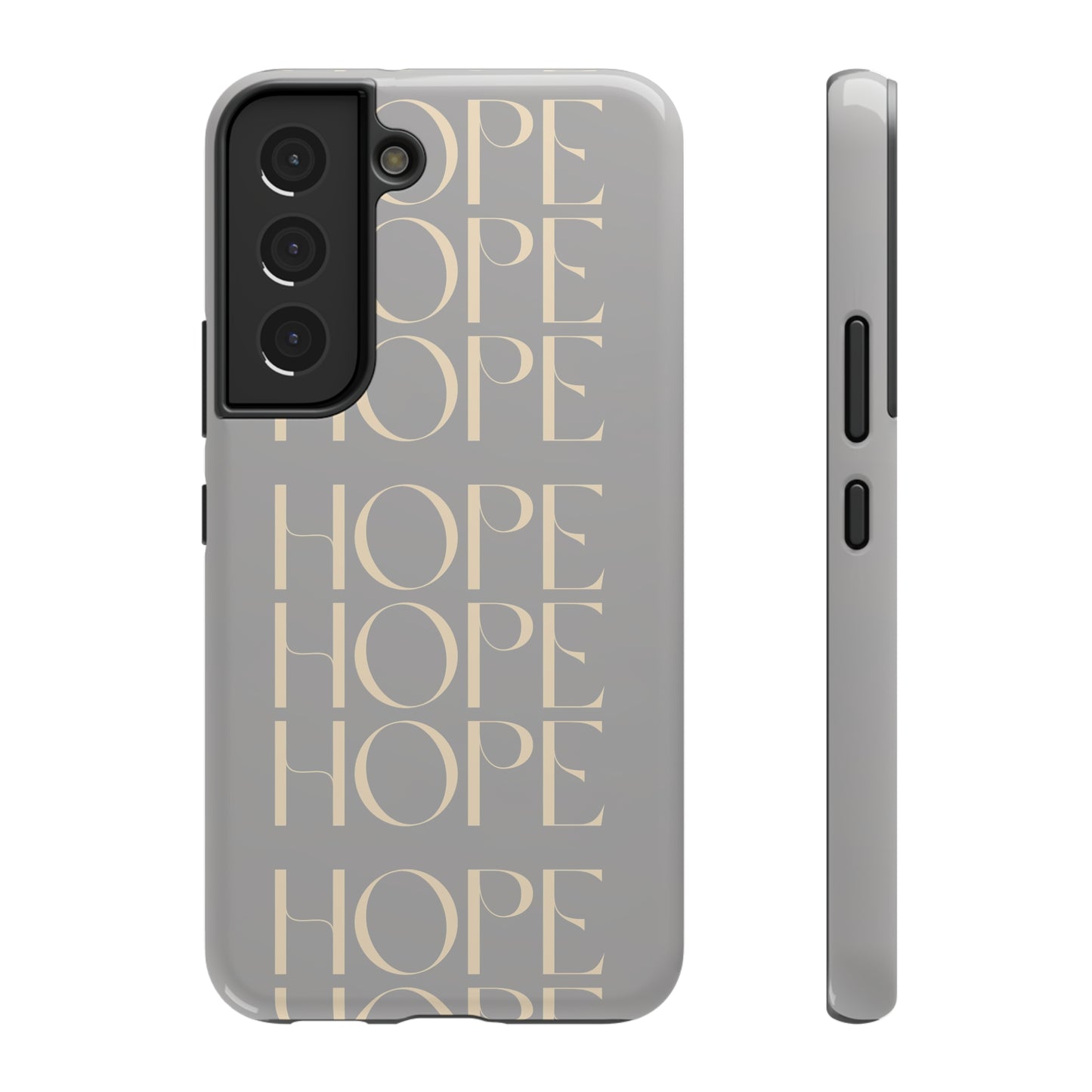Light Gray Message of HOPE Impact-Resistant Cases