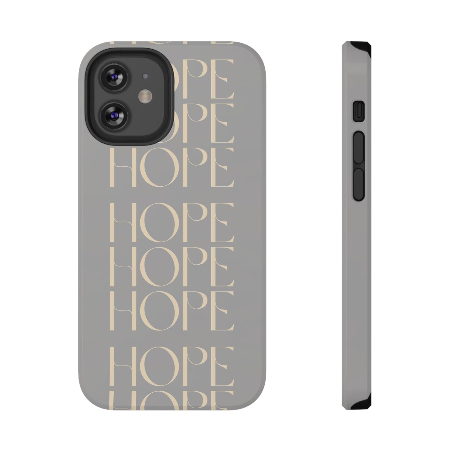 Light Gray Message of HOPE Impact-Resistant Cases