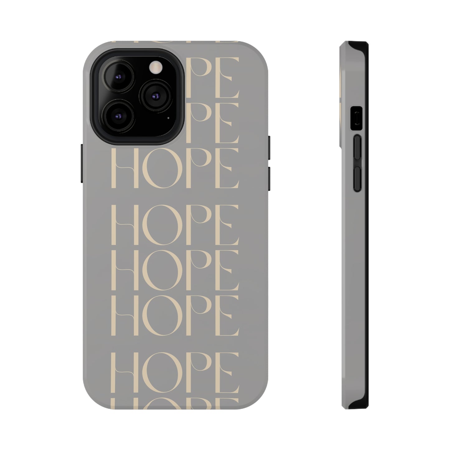 Light Gray Message of HOPE Impact-Resistant Cases