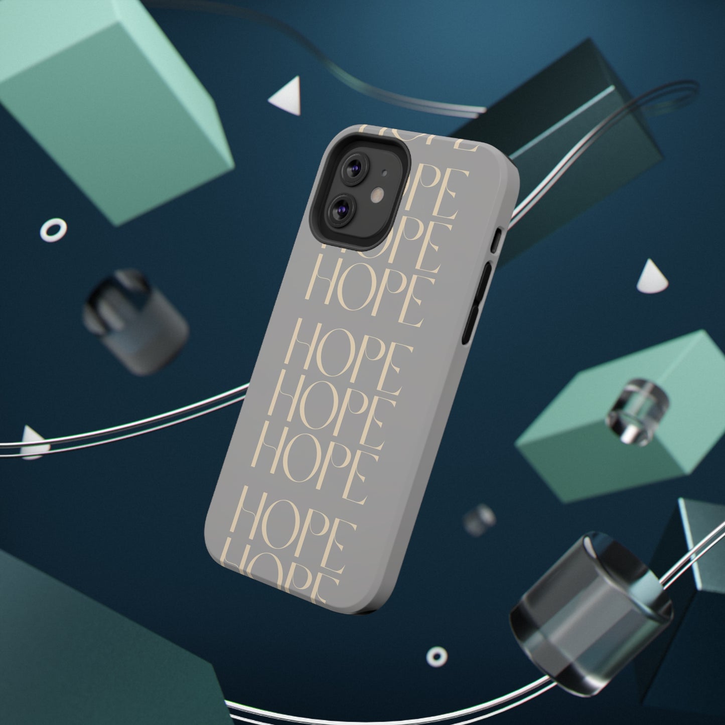 Light Gray Message of HOPE Impact-Resistant Cases