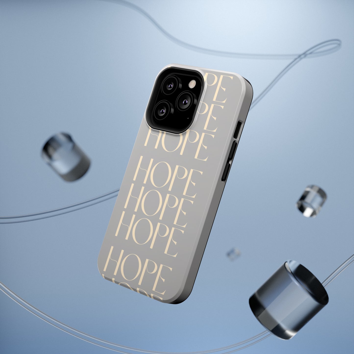 Light Gray Message of HOPE Impact-Resistant Cases