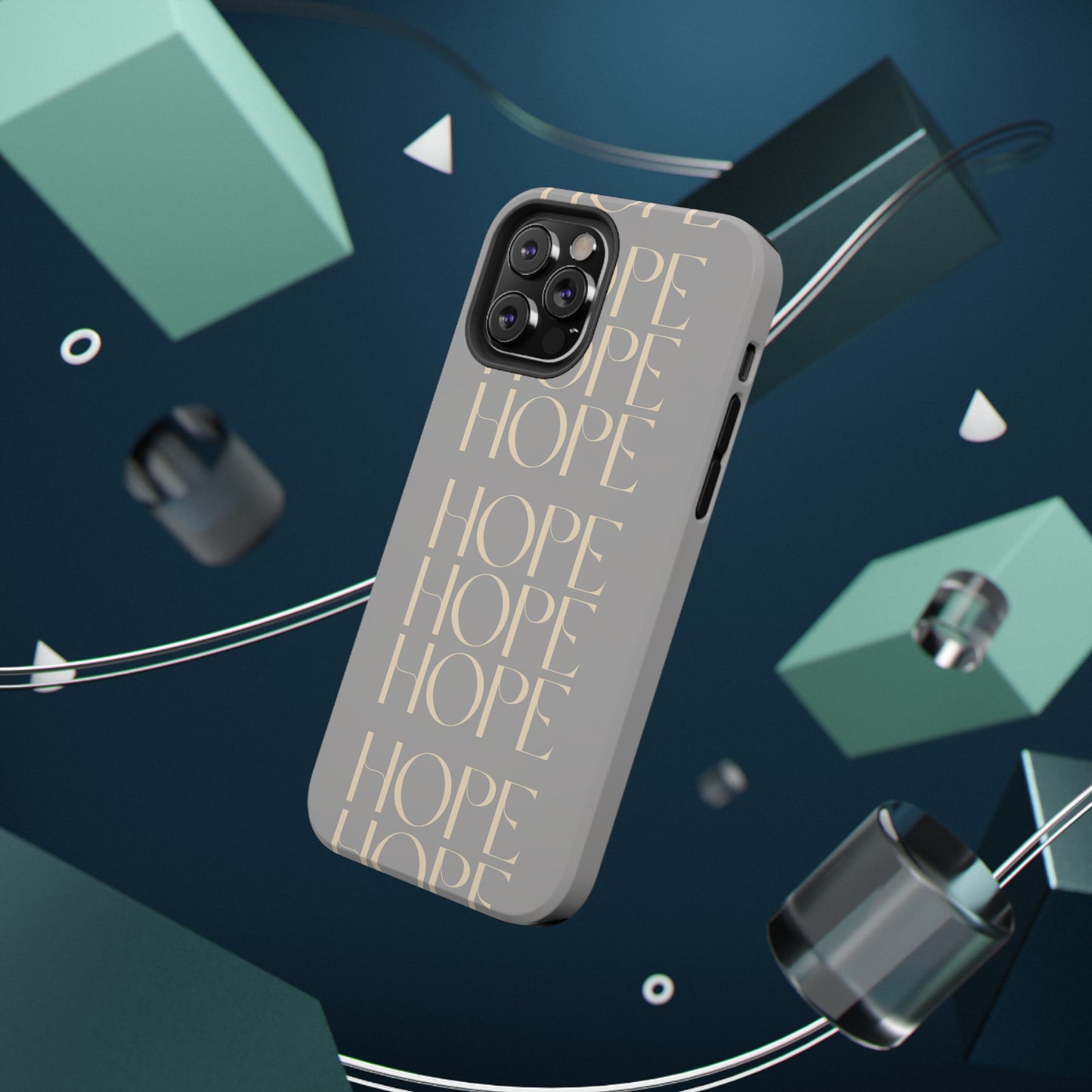 Light Gray Message of HOPE Impact-Resistant Cases
