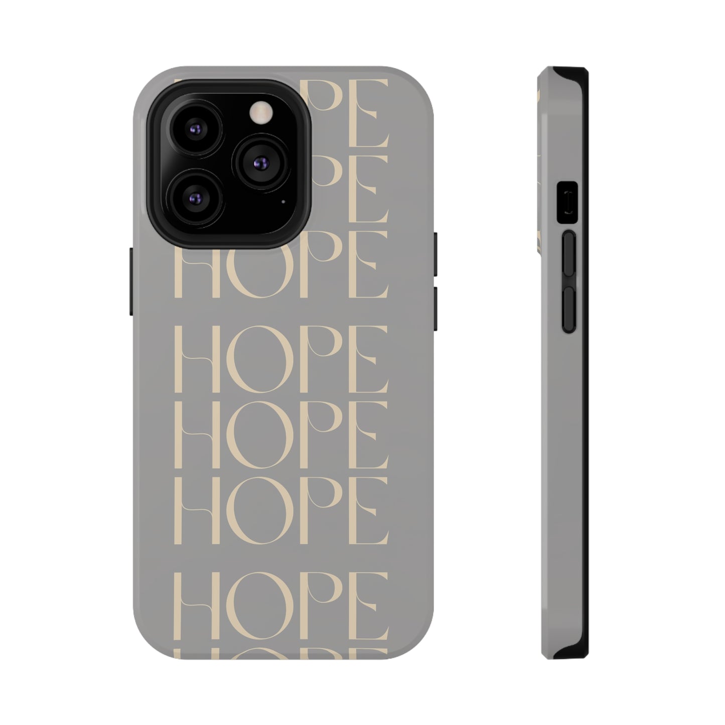 Light Gray Message of HOPE Impact-Resistant Cases