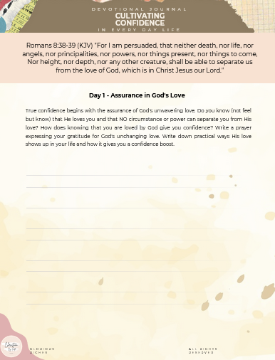 Cultivating Confidence - 30-Day (Digital) Devotional Journal