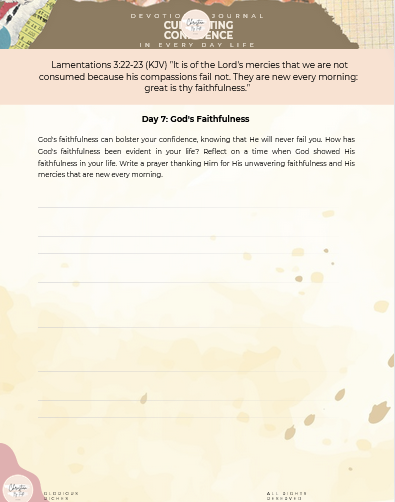 Cultivating Confidence - 30-Day (Digital) Devotional Journal