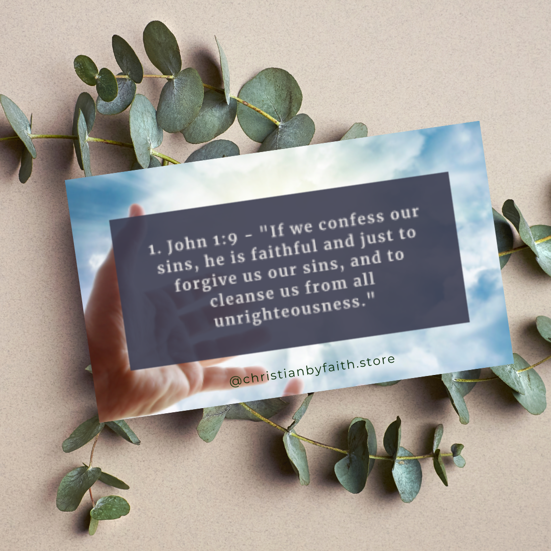 Forgiveness - 31 Scripture learning/prayer cards