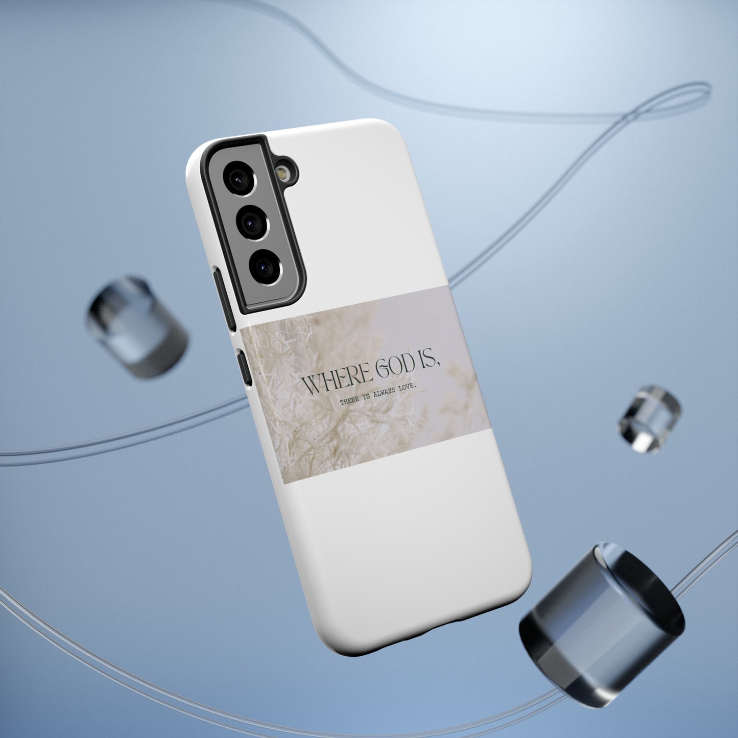 God With Love White Impact-Resistant Cases