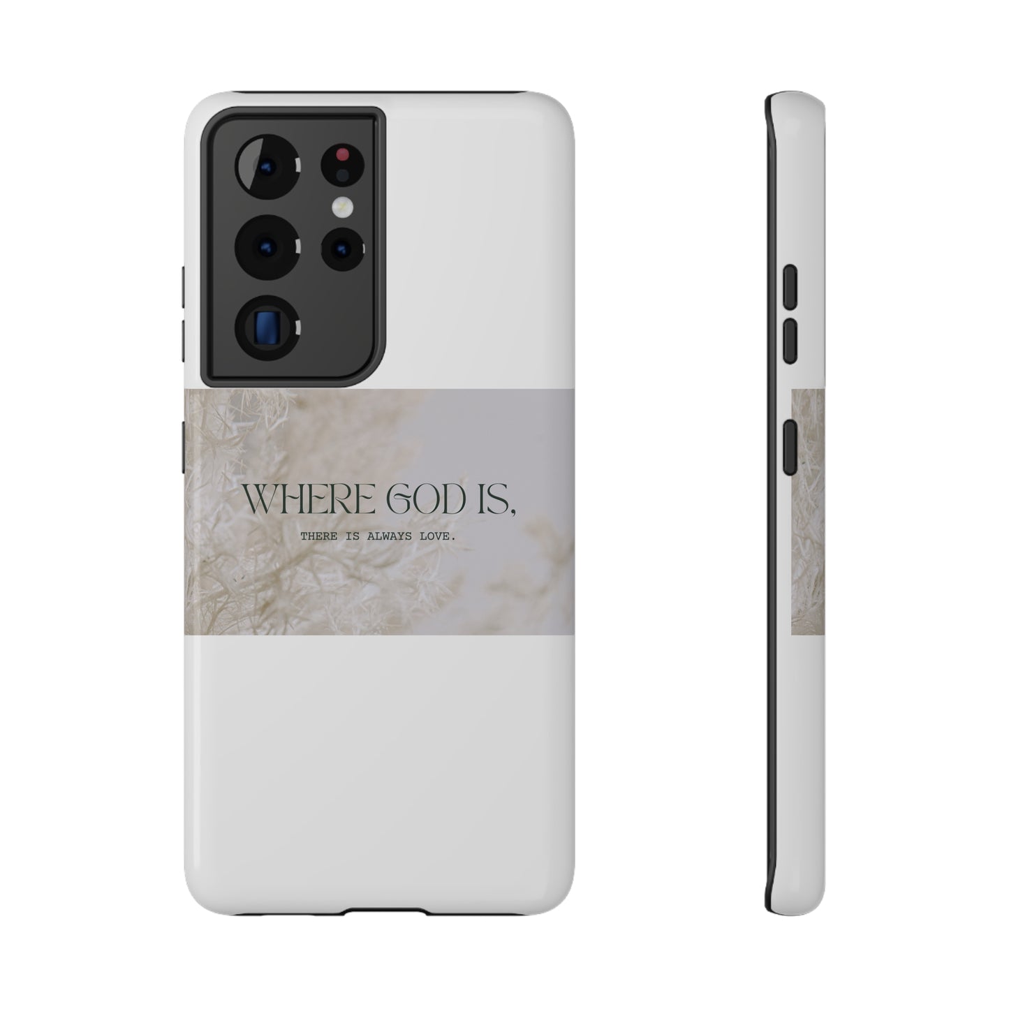 God With Love White Impact-Resistant Cases