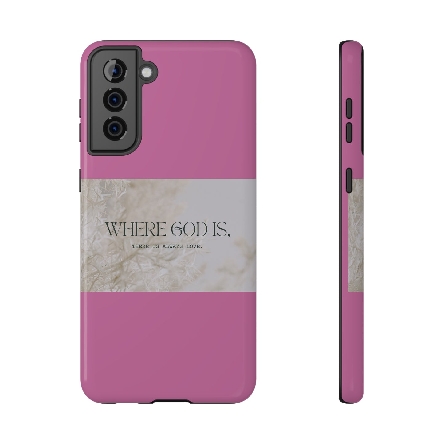 God With Love Pink Impact-Resistant Cases