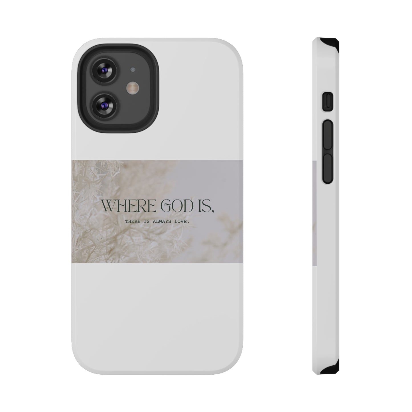 God With Love White Impact-Resistant Cases