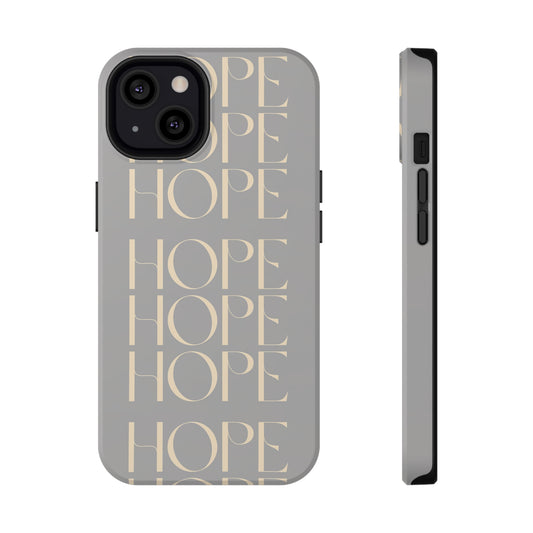 Light Gray Message of HOPE Impact-Resistant Cases