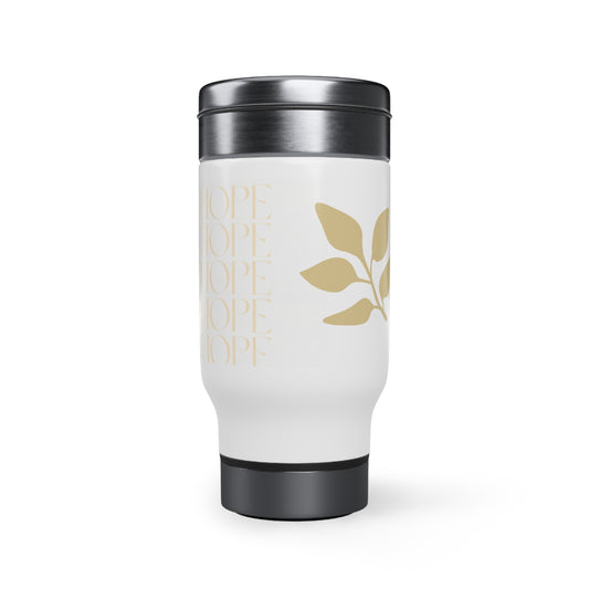 Stainless Steel Travel Mug with Handle, 14oz