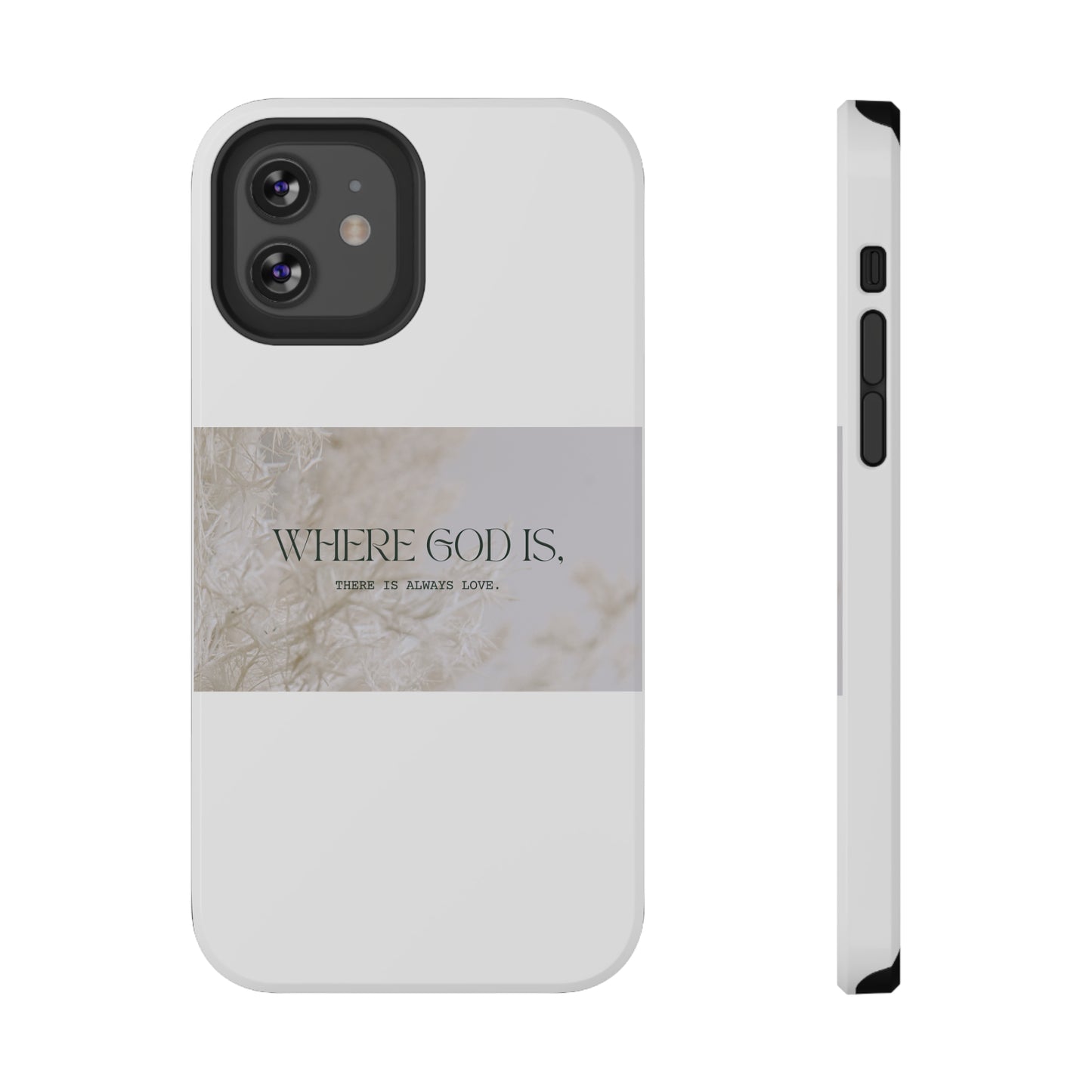 God With Love White Impact-Resistant Cases