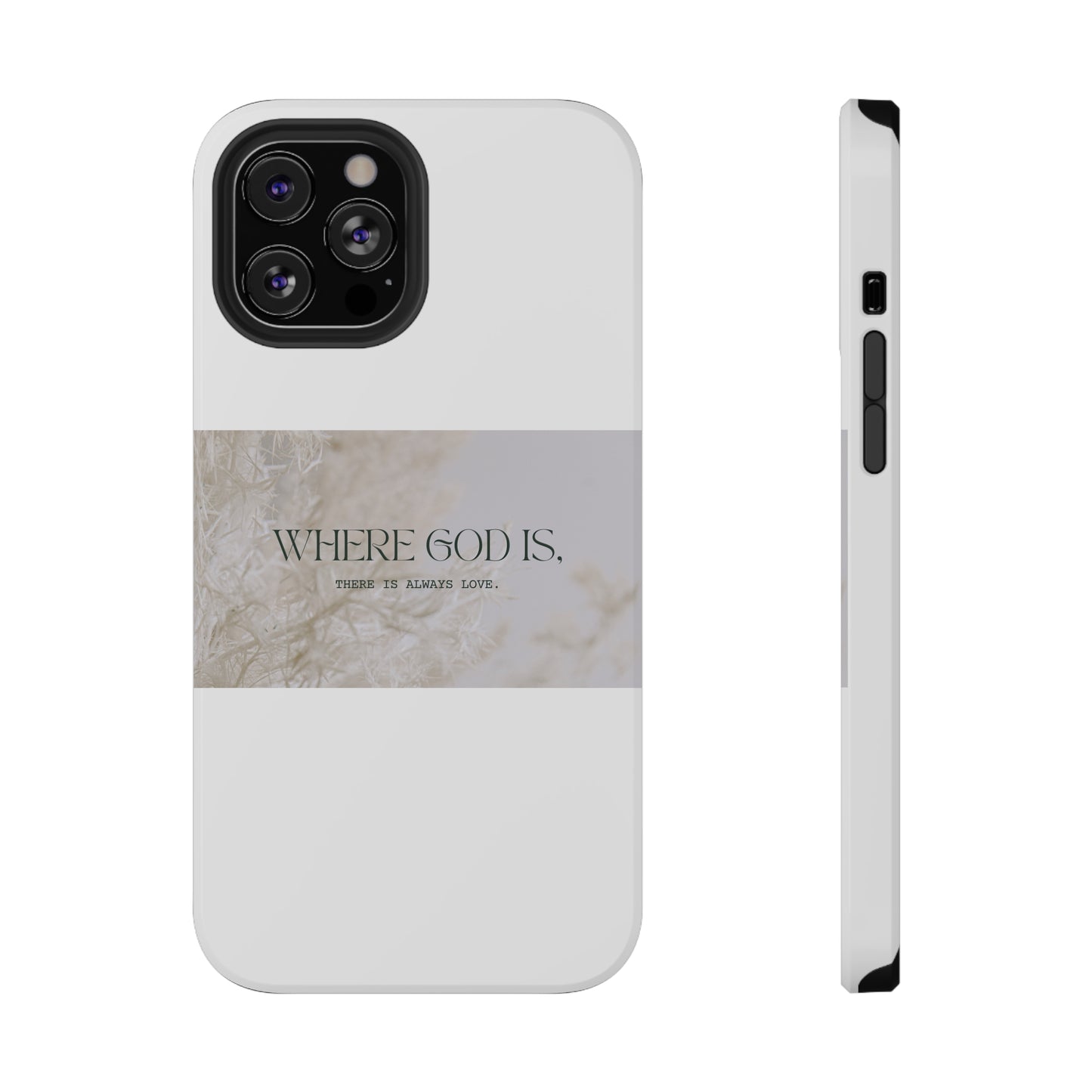 God With Love White Impact-Resistant Cases