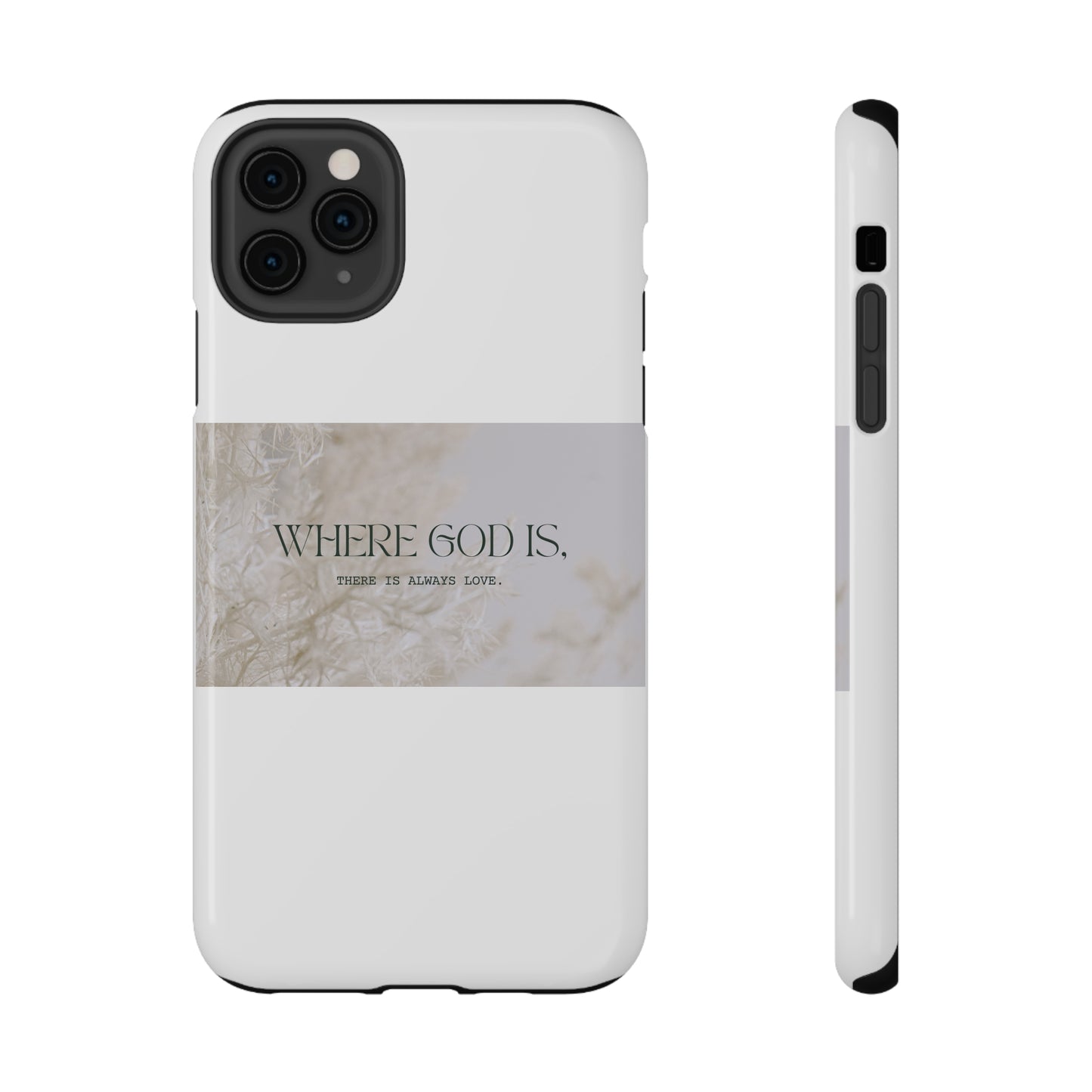 God With Love White Impact-Resistant Cases