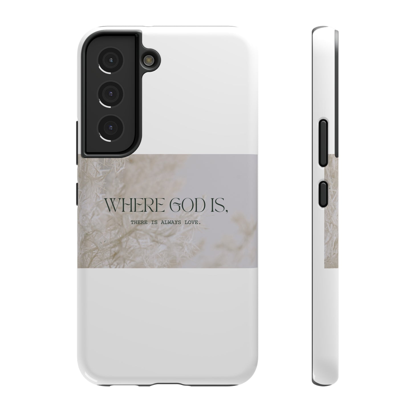 God With Love White Impact-Resistant Cases