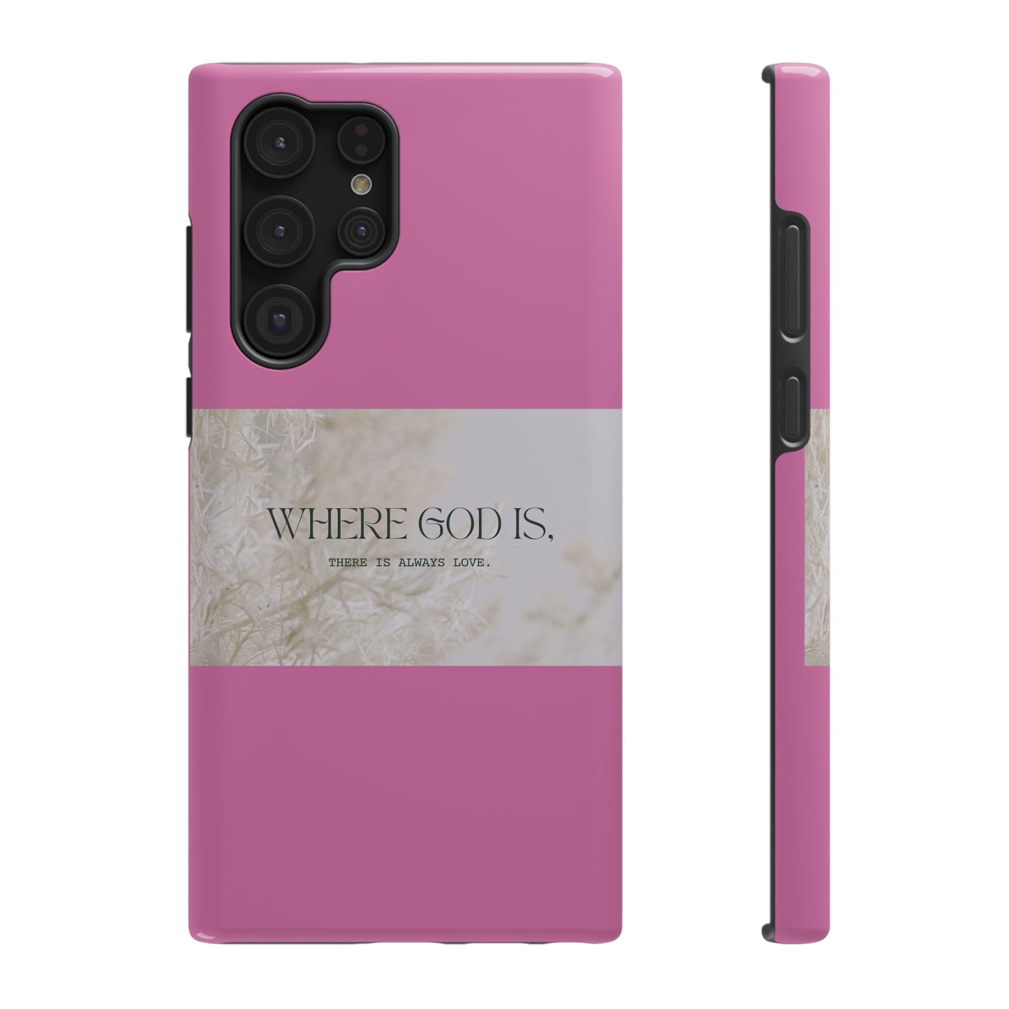 God With Love Pink Impact-Resistant Cases