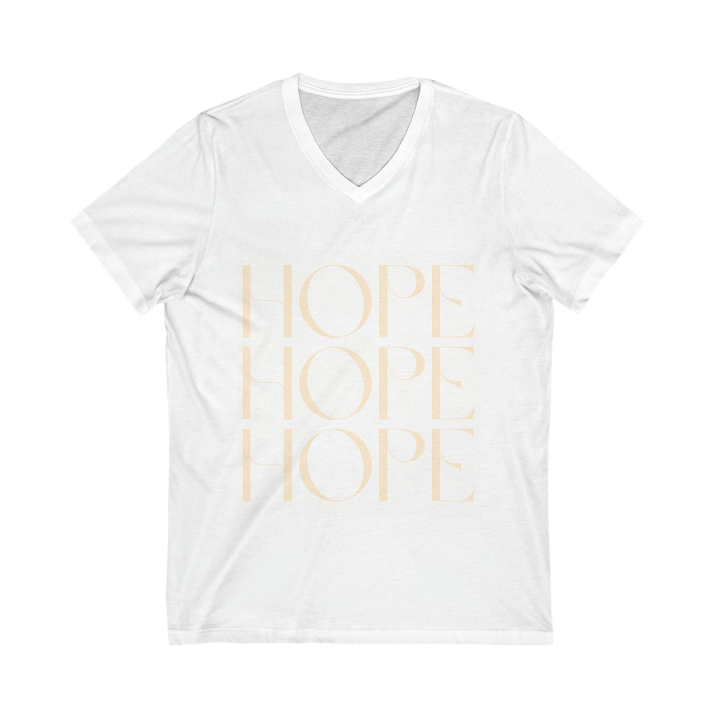 HOPE Unisex Jersey Short Sleeve V-Neck Tee