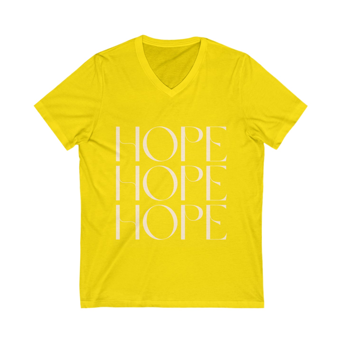 HOPE Unisex Jersey Short Sleeve V-Neck Tee