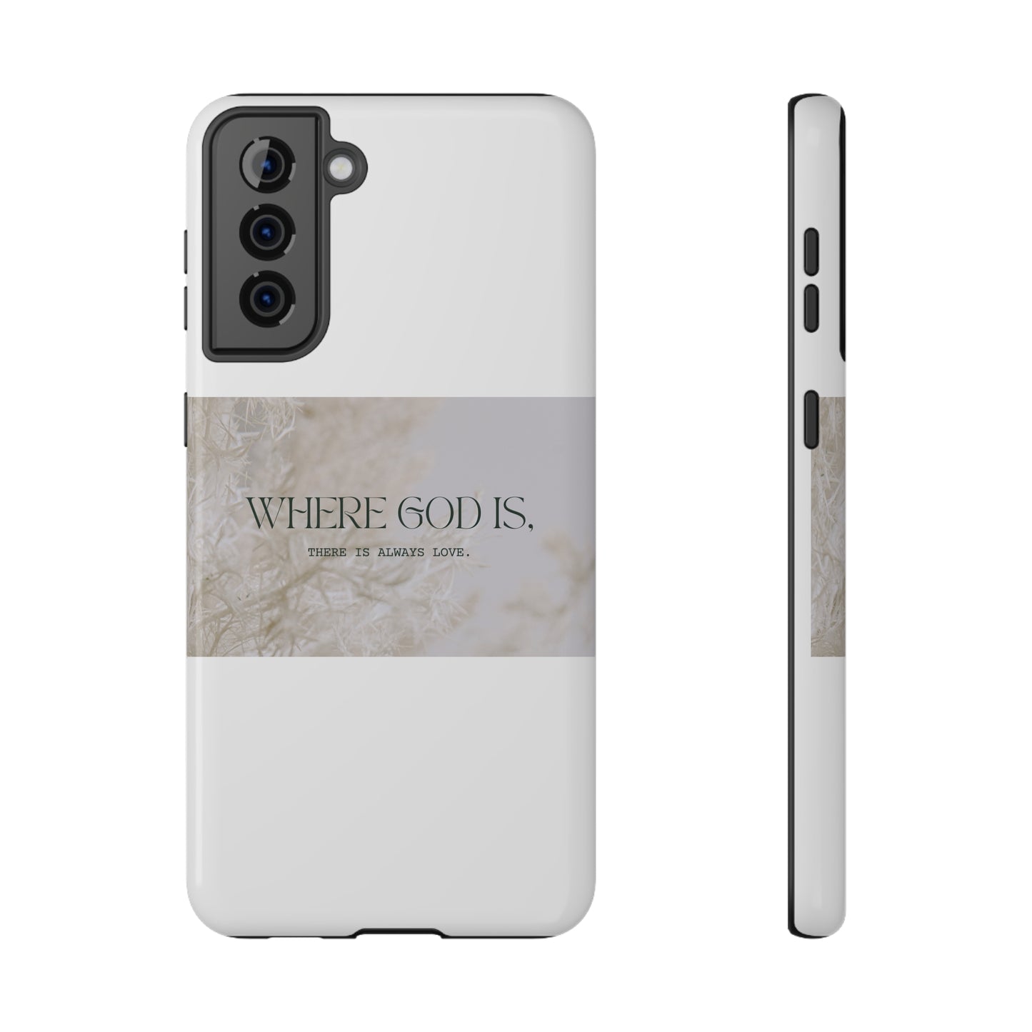 God With Love White Impact-Resistant Cases