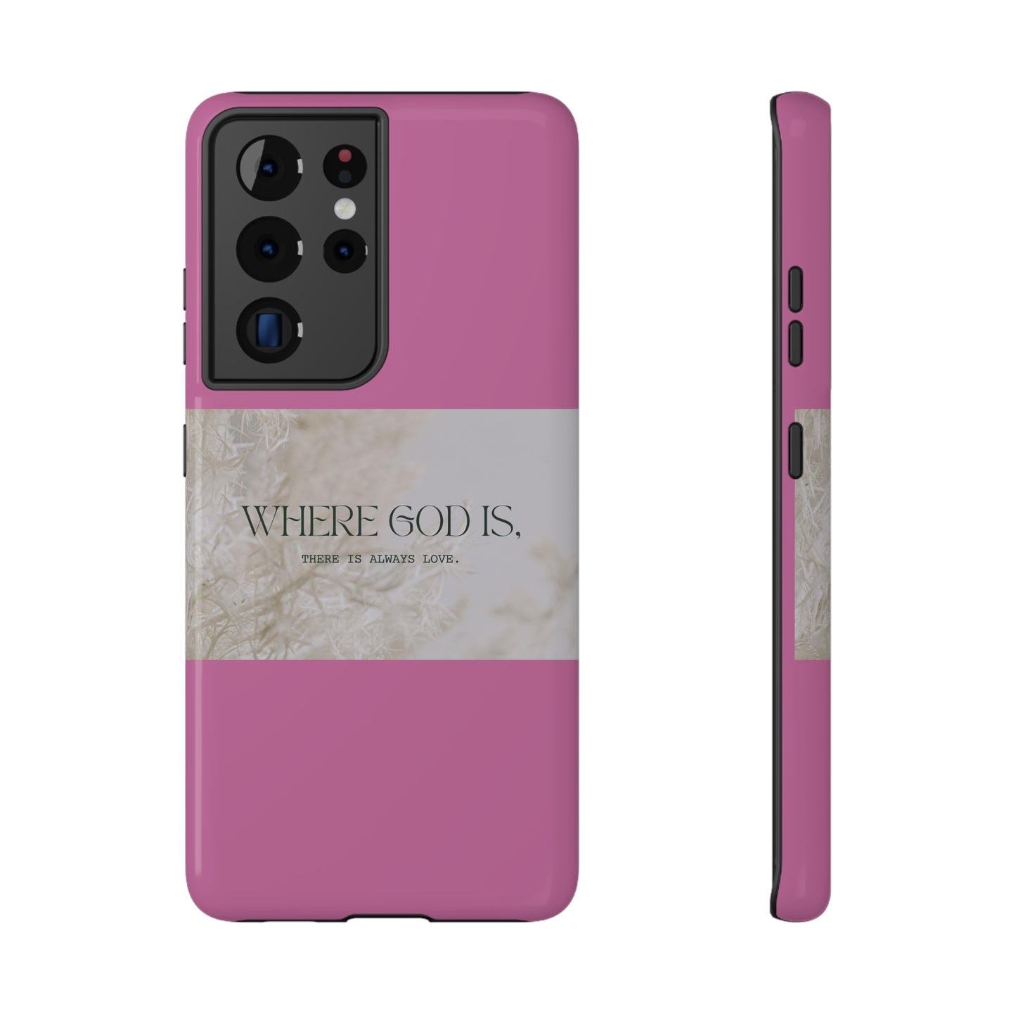 God With Love Pink Impact-Resistant Cases