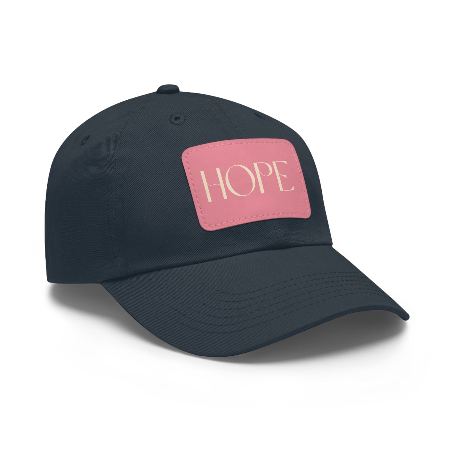 Message of HOPE- Cap Hat with Leather Patch (Rectangle)