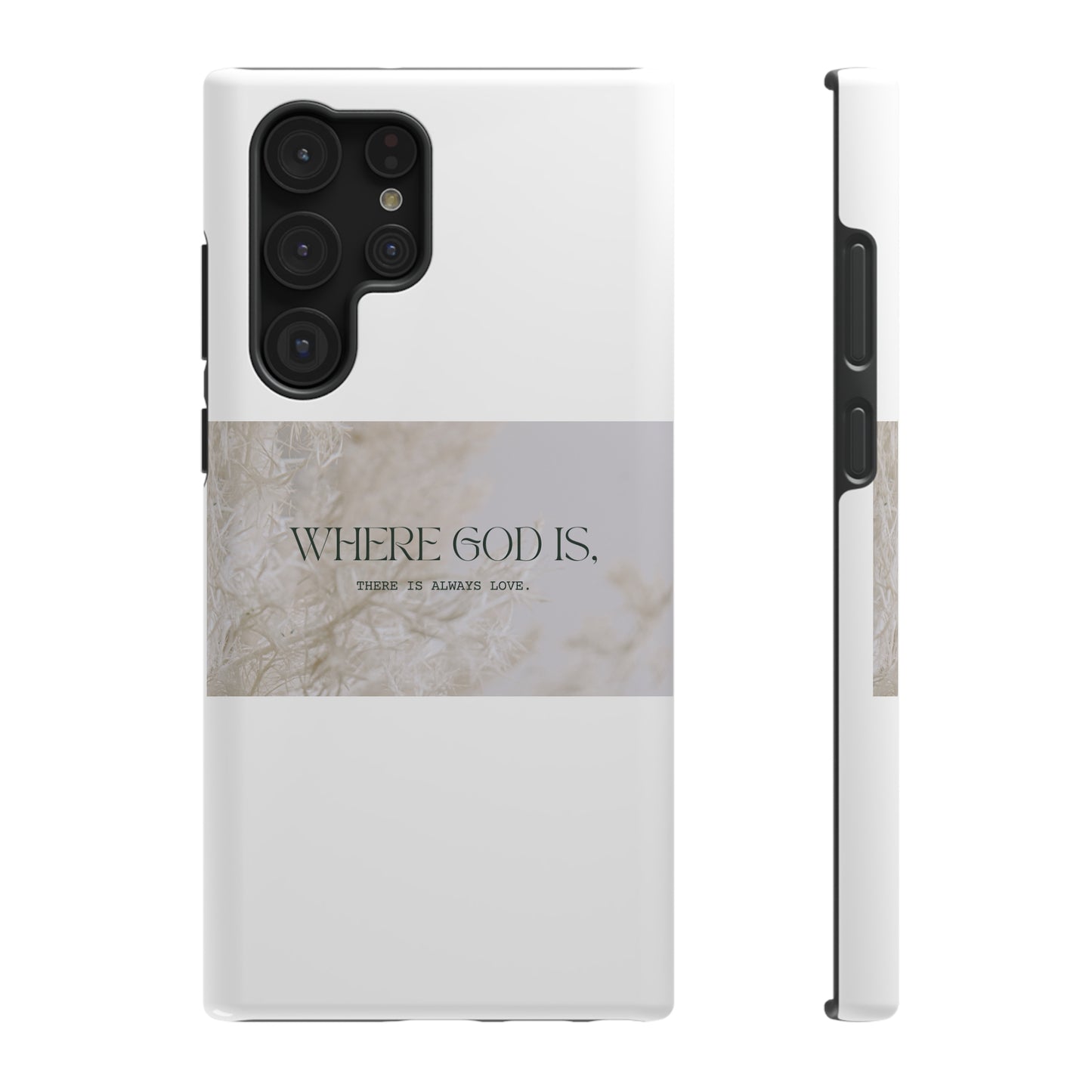 God With Love White Impact-Resistant Cases