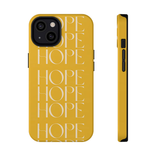 Yellow Message of HOPE Impact-Resistant Cases