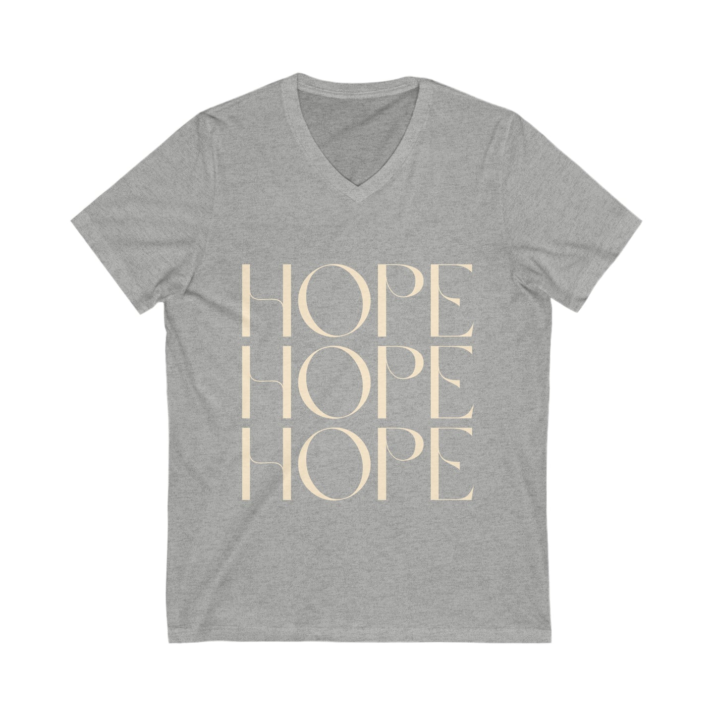 HOPE Unisex Jersey Short Sleeve V-Neck Tee