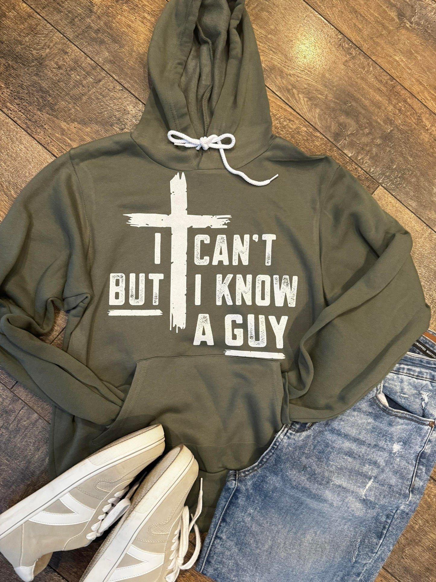 I Can't but I know a Guy Sponge Fleece Hoodie