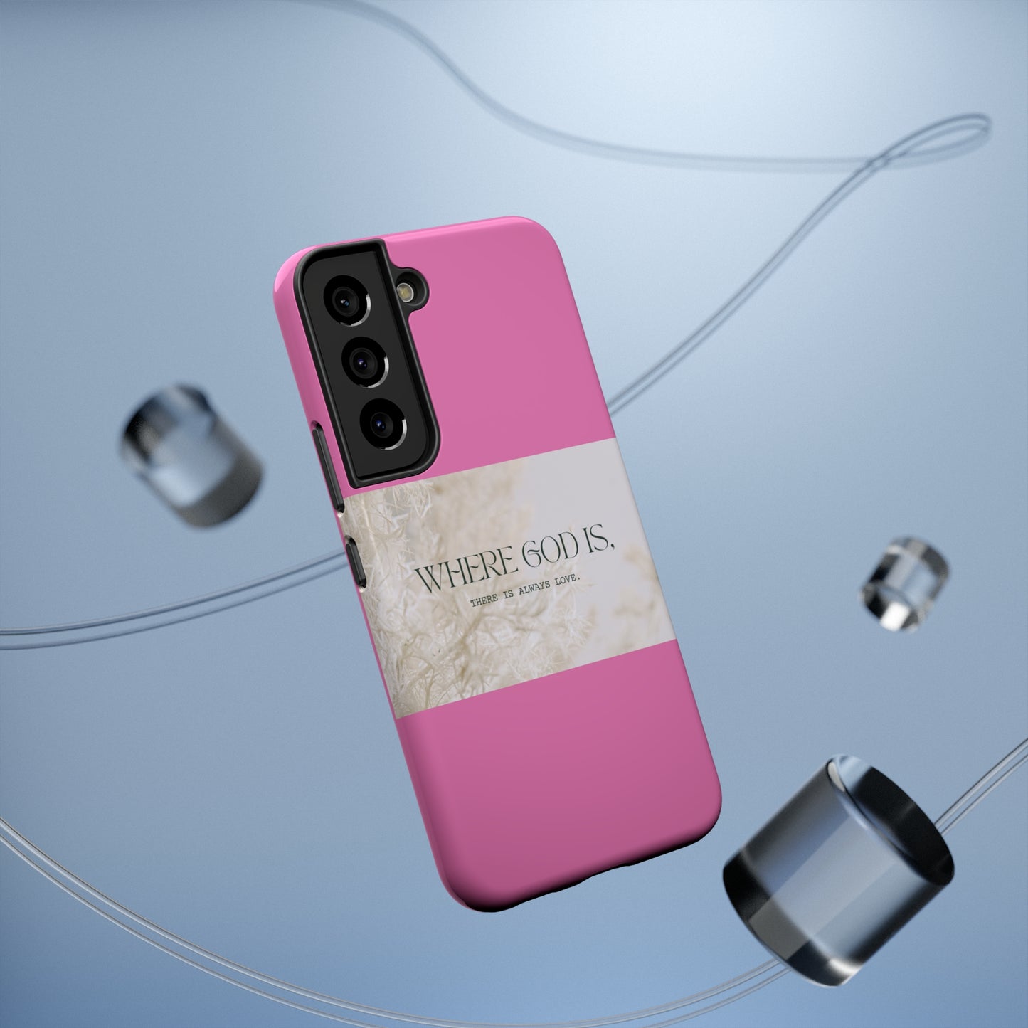 God With Love Pink Impact-Resistant Cases