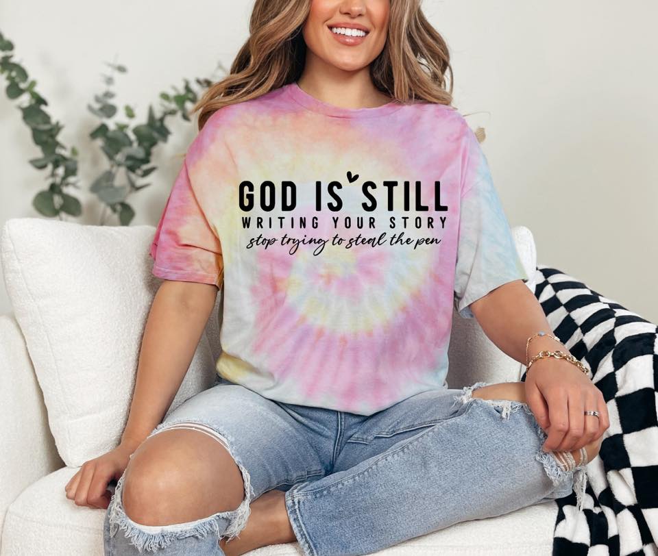 Writing your Story Tie Dye Tee