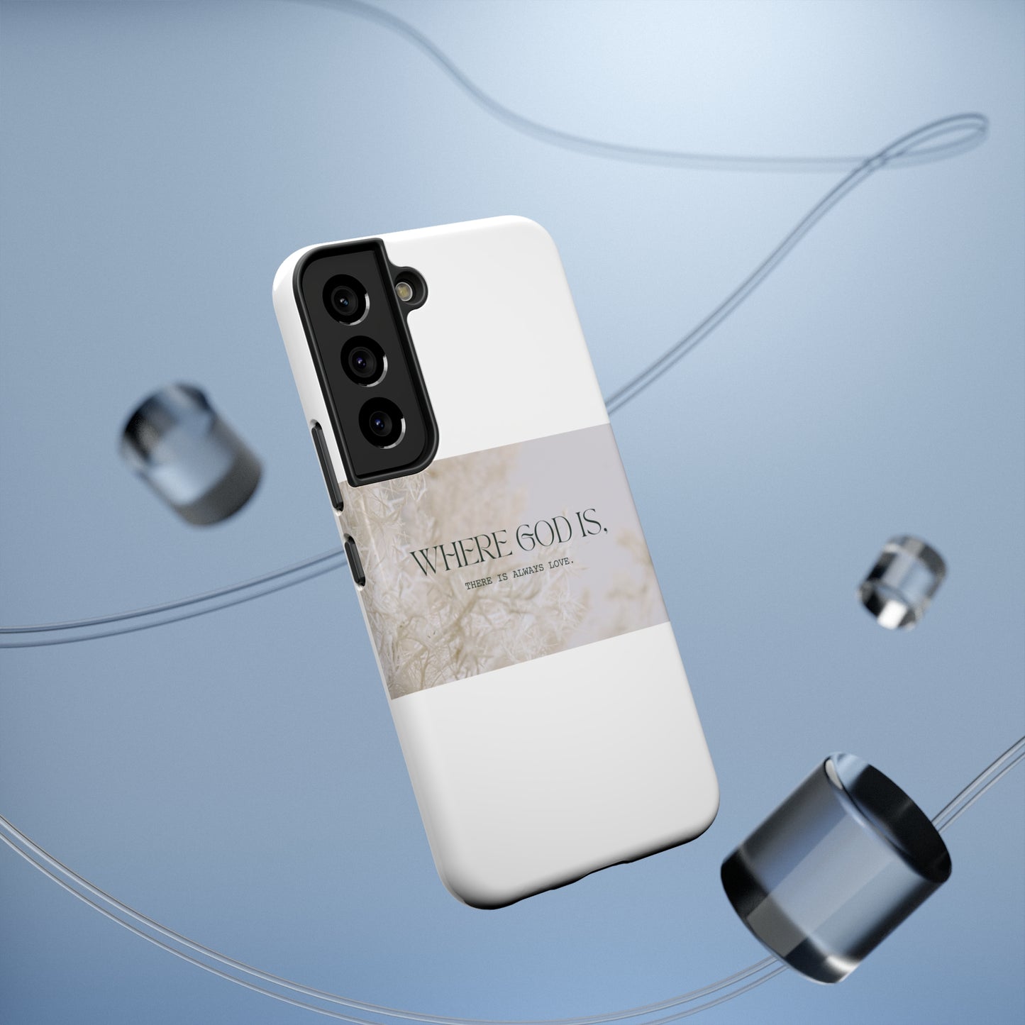 God With Love White Impact-Resistant Cases