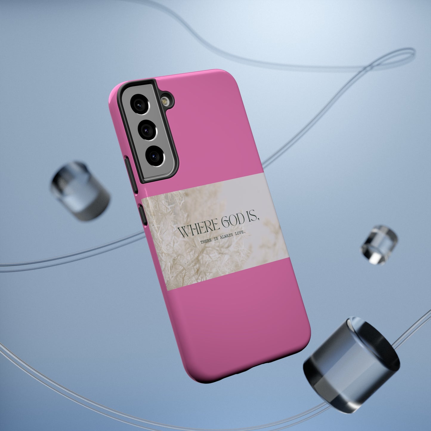 God With Love Pink Impact-Resistant Cases