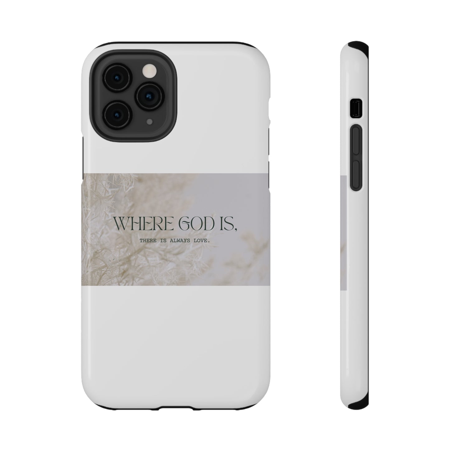 God With Love White Impact-Resistant Cases