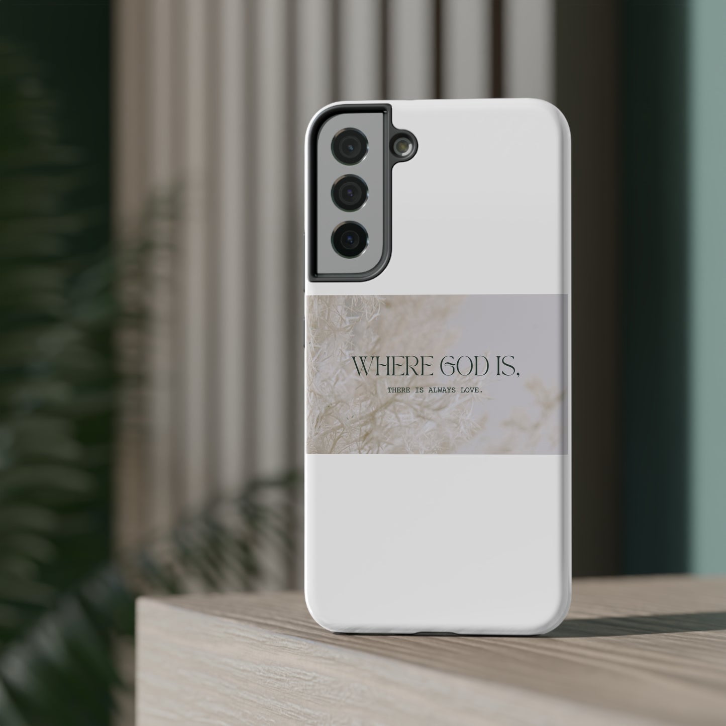 God With Love White Impact-Resistant Cases