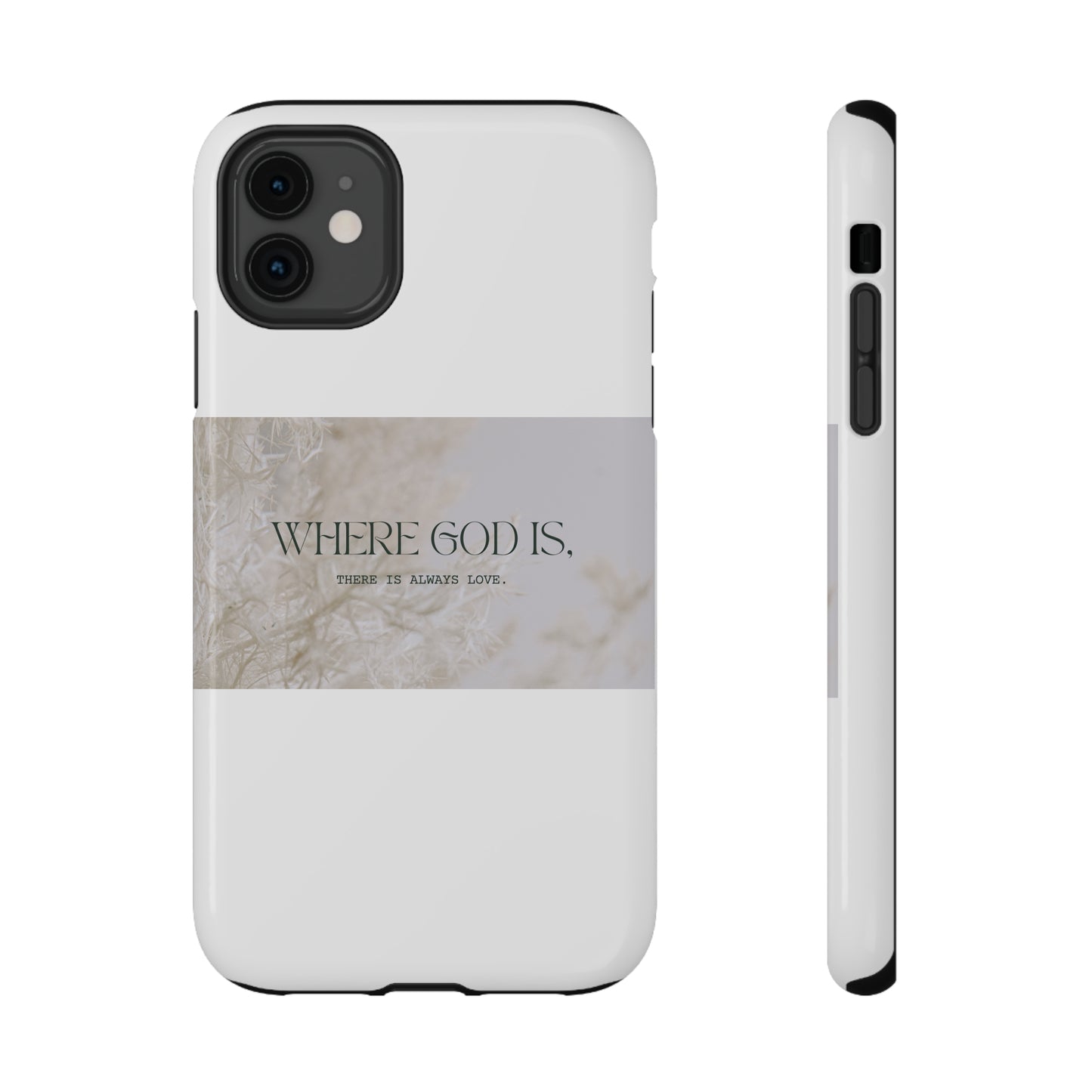 God With Love White Impact-Resistant Cases