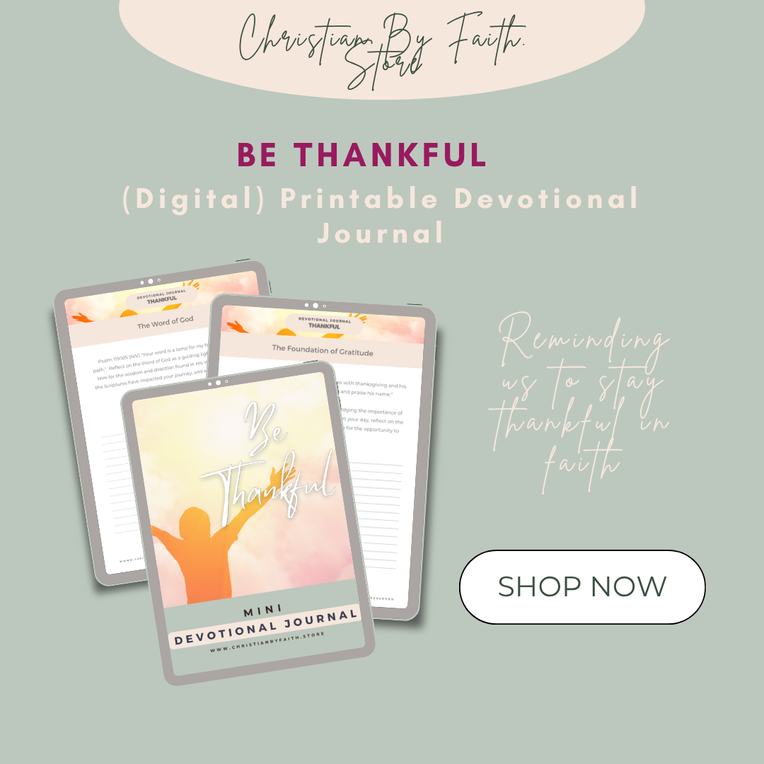 Be Thankful - Mini Devotional Journal on Thankfulness